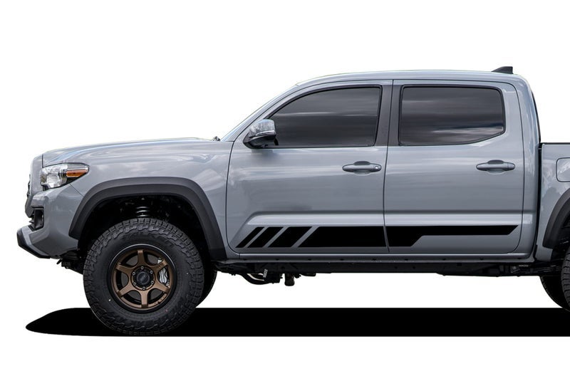 Bubbles Designs BubblesDesigns 2X Side Door Stripes Decal Sticker Compatible with Toyota Tacoma 2004 - Present (17B) - Image 1